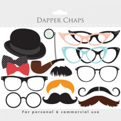 Moustache clipart, mustache clip art, eyeglass, glasses, moustaches, posh