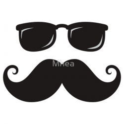 Handlebar Mustache Clip Art N4 free image