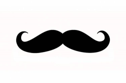 Handlebar Mustache Clip Art N5 free image