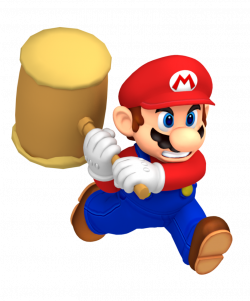 Mario Running with Paper Mario Hammer by Nintega-Dario.deviantart ...