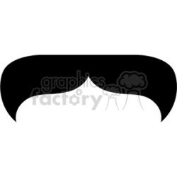 thick black mustache clipart. Royalty-free clipart # 384656