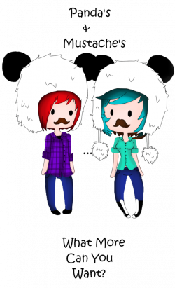 Panda's and Mustache's by PandiePockets on DeviantArt