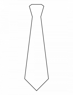 Necktie pattern. Use the printable outline for crafts, creating ...