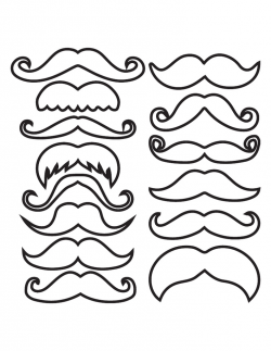 photobooth outline.pdf | mustaches | Clipart library - Clip ...