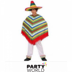 Kids Mexican Poncho (7-9)