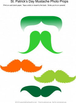 St. Patrick's Day Mustache Photo Booth Props | Photography - Photo ...