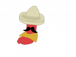 Sausage in sombrero poncho mustache by WHYNUUUUU on DeviantArt