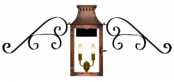 Market Street Gas or Electric Copper Lantern - French Market Lanterns
