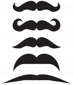 Mustache Set PNG Clip Art Image | Gallery Yopriceville - High ...