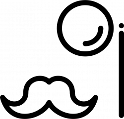 Monocle Mustache Streamline Svg Png Icon Free Download (#163017 ...