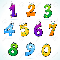 Funny Numbers Clipart