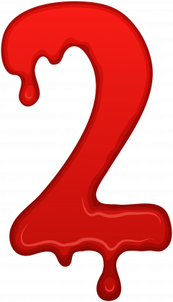 Bloody Number Two PNG Clip Art Image | Gallery Yopriceville - High ...
