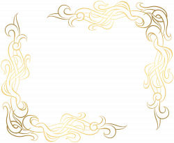 Gold Corner Decoration Transparent PNG Clip Art | Gallery ...