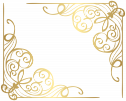 Corners Gold PNG Clip Art Image | Gallery Yopriceville - High ...