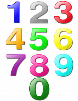 Clipart - Game marbles - digits