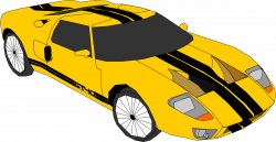 28+ Collection of Yellow Race Car Clipart | High quality, free ...