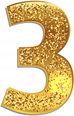 Number Gold Clip art - Number Three Gold Shining PNG Clip Art Image ...