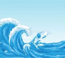 Ocean Background Clip Art | Clip Art Illustration Background ...