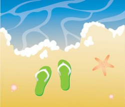 sandals | beach clip art | Beach clipart, Green sandals ...