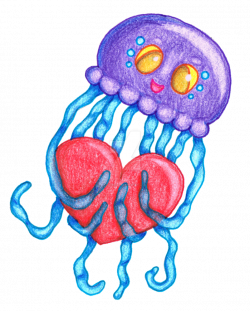 Heart Jellyfish by LuciaSeriin on DeviantArt