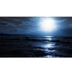 Moonlight ocean glow - 4k - www.opendesktop.org
