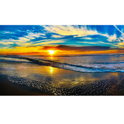Beach sunset horizon - 4k - www.opendesktop.org