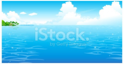Ocean With Clouded Sky premium clipart - ClipartLogo.com