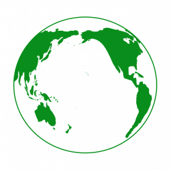Earth Green Globe Pacific Ocean PNG Image - Picpng