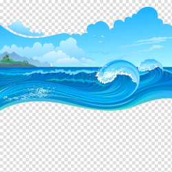 Sea waves graphics art, Cartoon Wave, Sea storms transparent ...
