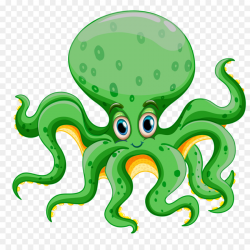 Octopus Cartoon clipart - Sea, Ocean, Animal, transparent ...