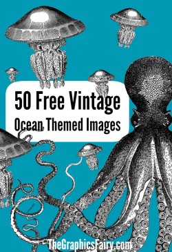50 Free Ocean Themed Graphics! - The Graphics Fairy