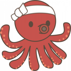 Clipart - Octopus with headband