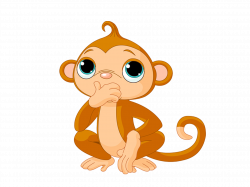Monkey Cartoon Clip art - Thinking monkey 1892*1416 transprent Png ...