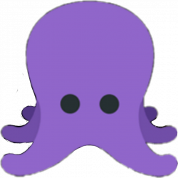 octopus purple octopus emoji cute...