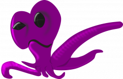 Public Domain Clip Art Image | Alien Octopus | ID: 13945722619749 ...