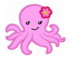Octopus Clipart Image - Pink Girl Octopus #308377 ...