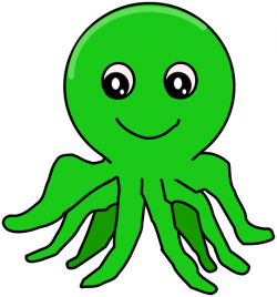 octopus simple green - /cartoon/animals/octopus ...