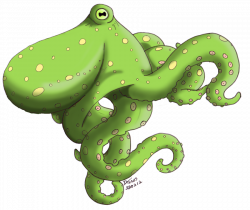 Green Octopus by Towers-Aki on DeviantArt