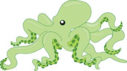 Green Octopus Clipart | cards - sea themed | Clip art ...