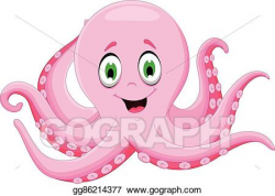 EPS Vector - Cute octopus cartoon. Stock Clipart ...