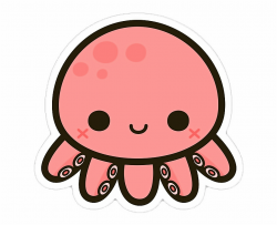 Clipart Octopus Cute Underwate Animal - Kawaii Cute Animals ...