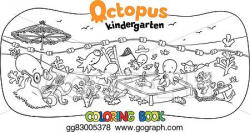 Vector Stock - Octopus kindergarten coloring book. Stock ...