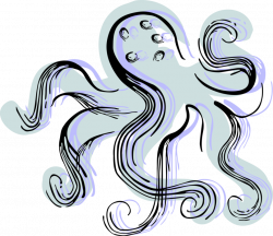 Giant Octopus Cephalopod - Vector Image