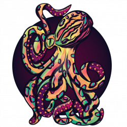 Psychedelic Octopus by IndaAnn on DeviantArt