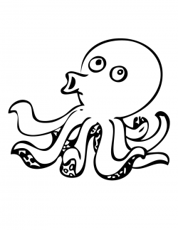 Images For Realistic Octopus Outline - Clip Art Library