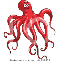 Octopus Clipart #1332572 - Illustration by Vector Tradition SM