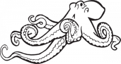 Coloring Book Octopus clip art - vector clip art online ...