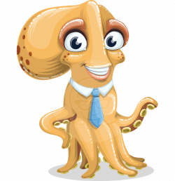 Vector Octopus Cartoon Character - Temper The Business Octopus ...