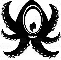 Download octopus cartoon black clipart Octopus Clip art