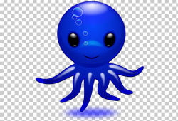 Octopus Smiley Emoticon PNG, Clipart, Animal, Blue, Cartoon ...